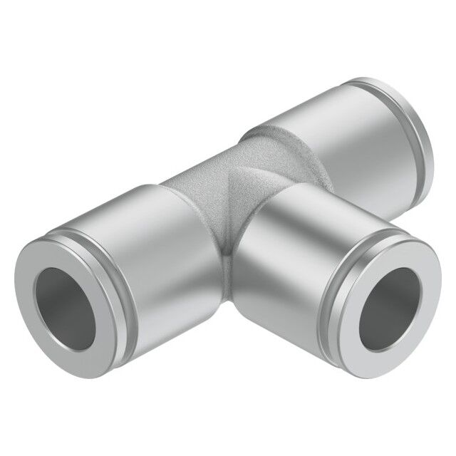 Festo NPQH-T-Q4-E-P10 nickel-plated brass 4 mm push-in tee