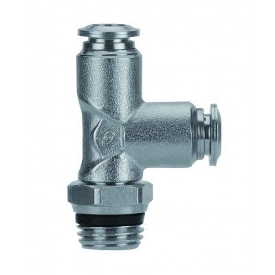 Aignep 57222-6-1/8 nickel-plated brass run tee